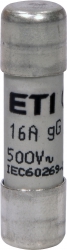 Предохранитель CH10x38 gG 16A 500V | код 002651019 | ETI Предохранитель CH10x38 gG 16A 500V | код 002651019 | ETI