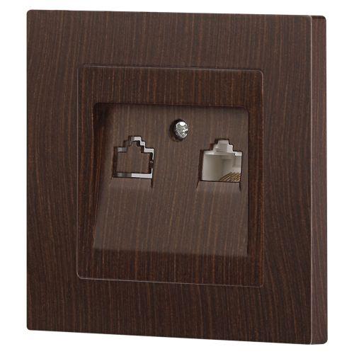 Розетка Intro Accent 6-303-10 информационная RJ45, IP20, СУ, венге | код Б0063643 | ЭРА фото 6 Розетка Intro Accent 6-303-10 информационная RJ45, IP20, СУ, венге | код Б0063643 | ЭРА фото 6