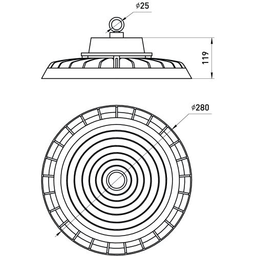 Светильник светодиодный подвесной ДСП 200Вт 5000K 30000Лм 80Ra Кп<5% КСС Д SPP-407-120-50K-200 | код Б0067408 | ЭРА фото 3 Светильник светодиодный подвесной ДСП 200Вт 5000K 30000Лм 80Ra Кп<5% КСС Д SPP-407-120-50K-200 | код Б0067408 | ЭРА фото 3