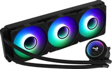 Система водяного охлаждения Aerocool Mirage L360 ARGB Soc-AM5/AM4/1151/1200/2066/1700 черный/белый 4-pin 20-27dB Al+Cu 550W 1350gr Ret (MIRAGE L360 BK) | код 1696459 | AEROCOOL