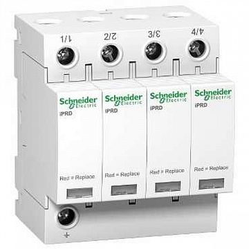 Защита перенапряжение УЗИП Т2 iPRD 65r 65kA 350В 4П сигнал | код. A9L65401 | Schneider Electric 