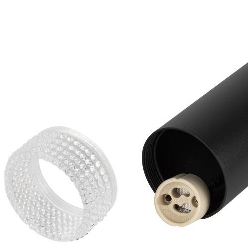 Светильник подвесной (подвес) PL18 BK/CL MR16 GU10 потолочный цилиндр черный, прозрачный | код Б0058483 | ЭРА фото 6 Светильник подвесной (подвес) PL18 BK/CL MR16 GU10 потолочный цилиндр черный, прозрачный | код Б0058483 | ЭРА фото 6