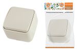 Выключатель 1-кл. открытой установки IP20 10А, сл. кость Дача Народная | код SQ1824-0014 | TDM НАРОДНЫЙ