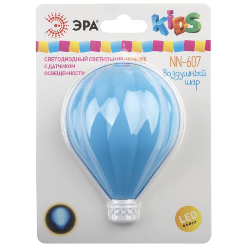 Ночник NN-607-LS-BU синий (12/240/960) | код Б0019099 | ЭРА фото 4 Ночник NN-607-LS-BU синий (12/240/960) | код Б0019099 | ЭРА фото 4