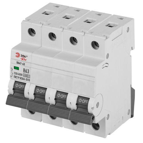 Выключатель автоматический ВА47-63 4P 25А кривая C 4,5кА PRO VA63-4P25C4.5 ЭРА | код Б0059444 | ЭРА Выключатель автоматический ВА47-63 4P 25А кривая C 4,5кА PRO VA63-4P25C4.5 ЭРА | код Б0059444 | ЭРА