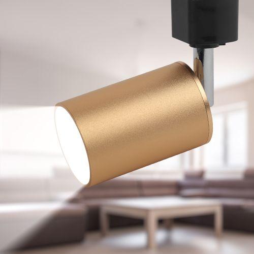 Светильник Трек GU10, 55х165 мм, сатин золото TR14-GU10 SG (10/50/900) | код Б0044321 | ЭРА фото 4 Светильник Трек GU10, 55х165 мм, сатин золото TR14-GU10 SG (10/50/900) | код Б0044321 | ЭРА фото 4