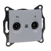 SEDNA TV/R РОЗЕТКА проходная, 4dB, БЕЛЫЙ | код SDN3301821 | Systeme Electric