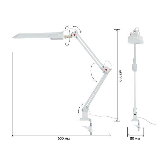 Светильник настольный с лампой PL на струбцине белый NL-201-G23-11W-W | код C0041457 | ЭРА фото 2 Светильник настольный с лампой PL на струбцине белый NL-201-G23-11W-W | код C0041457 | ЭРА фото 2