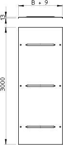 Крышка кабельного лотка с фиксатором 600x3000 | код 6227465 | OBO Bettermann Крышка кабельного лотка с фиксатором 600x3000 | код 6227465 | OBO Bettermann