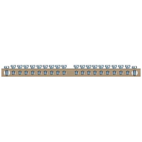 Шина NO-122-19 PEN земля-ноль 6х9мм 20/1 латунная с креплениями по центру | код Б0047234 | ЭРА фото 3 Шина NO-122-19 PEN земля-ноль 6х9мм 20/1 латунная с креплениями по центру | код Б0047234 | ЭРА фото 3