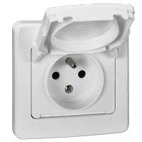 Plexo вил.роз. 2Р+Т с винт (10шт.) | код 086725 | LEGRAND