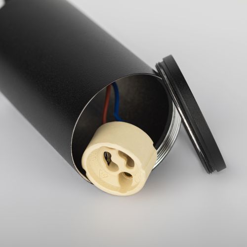 Трековый светильник однофазный TR45 - GU10 S BK подвесной 52*100 мм под лампу MR16 черный | код Б0054182 | ЭРА фото 5 Трековый светильник однофазный TR45 - GU10 S BK подвесной 52*100 мм под лампу MR16 черный | код Б0054182 | ЭРА фото 5