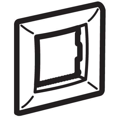 Рамка 1-м 2мод. Brava черн. металлик DKC 75010G Рамка 1-м 2мод. Brava черн. металлик DKC 75010G