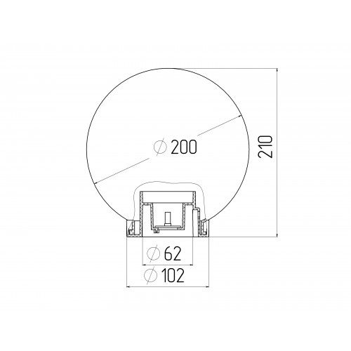 Светильник на опору/кронштейн НТУ 02-60-205 шар дымчатый призма IP44 Е27 max60Вт d200mm | код Б0048070 | ЭРА фото 6 Светильник на опору/кронштейн НТУ 02-60-205 шар дымчатый призма IP44 Е27 max60Вт d200mm | код Б0048070 | ЭРА фото 6