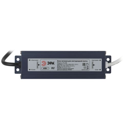 Блок питания для светодиодной ленты LP-LED 60W-IP67-12V-S | код Б0061136 | ЭРА фото 3 Блок питания для светодиодной ленты LP-LED 60W-IP67-12V-S | код Б0061136 | ЭРА фото 3