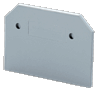 Крышка концевая EPCDS6U /1,5mm, для клемм с размыкателем CDS6U, серая | код EPCDS6U | Connectwell