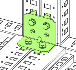 Комплект скоб для дополнительной жесткости щитов собранных в линейку, 4шт | код EUKU-003 | ETA Комплект скоб для дополнительной жесткости щитов собранных в линейку, 4шт | код EUKU-003 | ETA