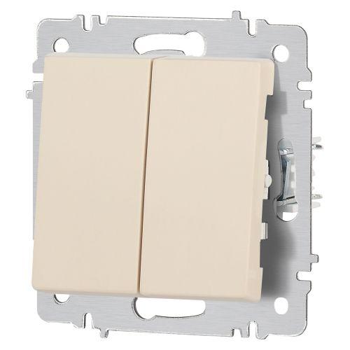 Выключатель Intro Accent 6-104-02 двойной, 10А-250В, IP20, СУ, AL/CU, слоновая кость | код Б0063482 | ЭРА фото 5 Выключатель Intro Accent 6-104-02 двойной, 10А-250В, IP20, СУ, AL/CU, слоновая кость | код Б0063482 | ЭРА фото 5