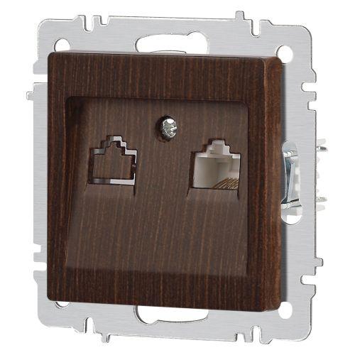 Розетка Intro Accent 6-303-10 информационная RJ45, IP20, СУ, венге | код Б0063643 | ЭРА фото 5 Розетка Intro Accent 6-303-10 информационная RJ45, IP20, СУ, венге | код Б0063643 | ЭРА фото 5