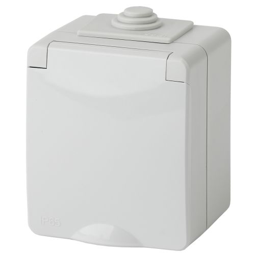 Розетка ОП 2P+E 11-2601-03 16А-250В IP65 сер. ЭРА Б0035988