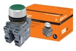 Кнопка с фиксацией MP2-20G в сборе d22мм 1з+1р зеленая TDM | код SQ0747-0008 | TDM