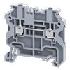 Клемма проходная CY2.5BK /5x50mm, винтовая, 2 присоед., 2,5(max 4)mm2, 24A, 1000V, черная | код CY2.5BK | Connectwell