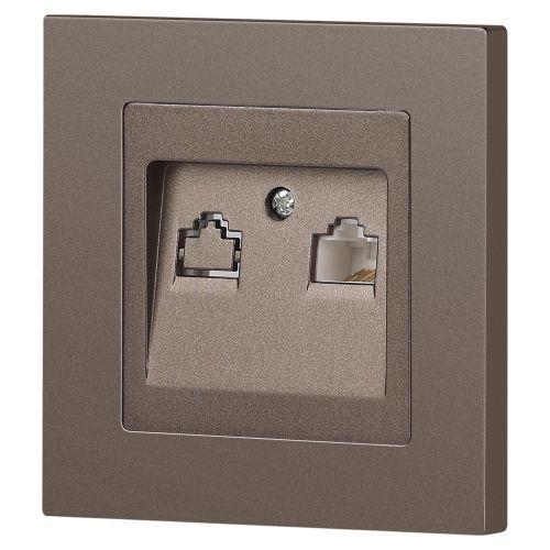 Розетка Intro Accent 6-303-08 информационная RJ45, IP20, СУ, бронза | код Б0063639 | ЭРА фото 6 Розетка Intro Accent 6-303-08 информационная RJ45, IP20, СУ, бронза | код Б0063639 | ЭРА фото 6