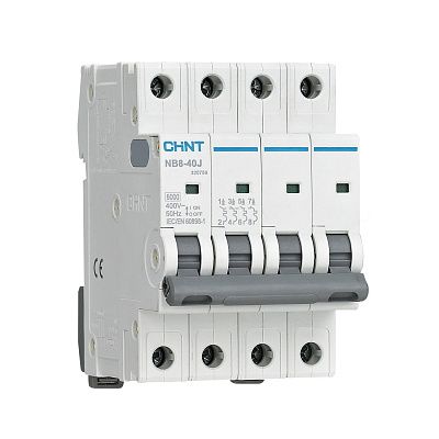 Авт. выкл. NB8-40J 4P 32А 6кА х-ка C (R) | код 320758 | CHINT Авт. выкл. NB8-40J 4P 32А 6кА х-ка C (R) | код 320758 | CHINT