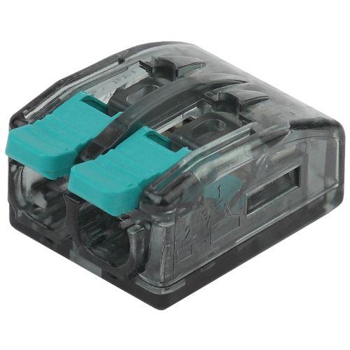 Клемма компактная серии 412 с рычагом, 2 отверстия, 0,5-4 мм2 NO-224-46 | код Б0043964 | ЭРА