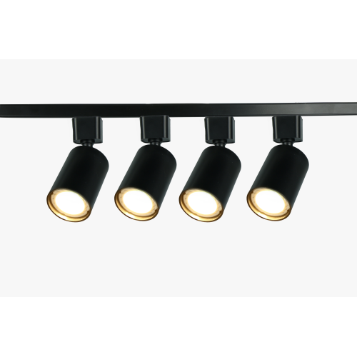 Светильник трековый однофазный набор из 4х шт. под лампу GU10, шинопровод 80 см. Черный TR70-SET4-GU10-BK | код Б0063956 | ЭРА фото 7 Светильник трековый однофазный набор из 4х шт. под лампу GU10, шинопровод 80 см. Черный TR70-SET4-GU10-BK | код Б0063956 | ЭРА фото 7