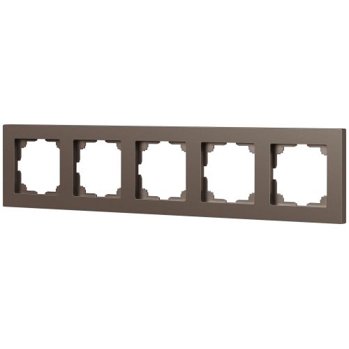 Рамка для розеток и выключателей Intro Accent 6-505-08 на 5 постов, СУ, бронза | код Б0063735 | ЭРА фото 3 Рамка для розеток и выключателей Intro Accent 6-505-08 на 5 постов, СУ, бронза | код Б0063735 | ЭРА фото 3