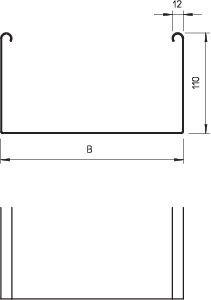 Кабельный листовой лоток неперфорированный 110x100x3000 горячий цинк | код 6064795 | OBO Bettermann Кабельный листовой лоток неперфорированный 110x100x3000 горячий цинк | код 6064795 | OBO Bettermann