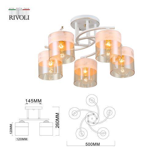 Люстра Constancia 9081-305 5 * Е27 40 Вт модерн | код Б0052679 | Rivoli