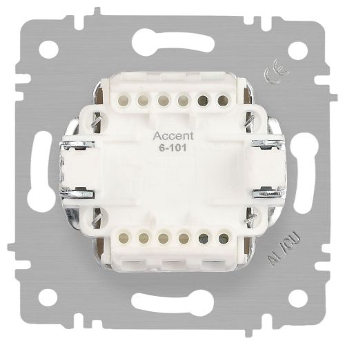 Выключатель Intro Accent 6-101-07 , 10А-250В, IP20, СУ, AL/CU, графит | код Б0063459 | ЭРА фото 4 Выключатель Intro Accent 6-101-07 , 10А-250В, IP20, СУ, AL/CU, графит | код Б0063459 | ЭРА фото 4