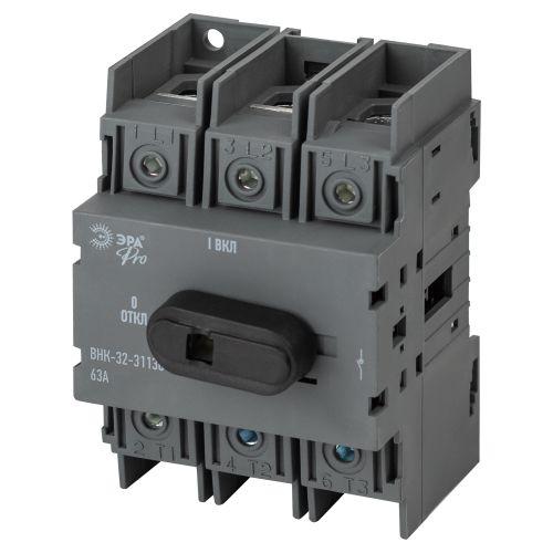 Выключатель-разъединитель ВНК-32-31130 mvr20-3-063E 3П 63А с уст. фронт. рукояткой управл. PRO Эра Б0054006
