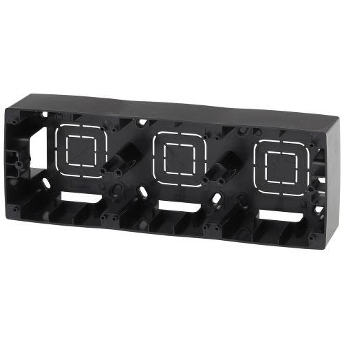 Коробка накладного монтажа 3 поста, Эра12, чёрный 12-6103-06 | код Б0043185 | ЭРА Коробка накладного монтажа 3 поста, Эра12, чёрный 12-6103-06 | код Б0043185 | ЭРА