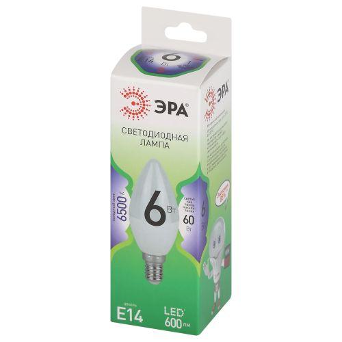 Лампа светодиодная LED 6 Вт 600Лм 6500К свеча холодный E14 220-240В LED B35-6W-865-E14 Green Line | код Б0067124 | ЭРА фото 2 Лампа светодиодная LED 6 Вт 600Лм 6500К свеча холодный E14 220-240В LED B35-6W-865-E14 Green Line | код Б0067124 | ЭРА фото 2