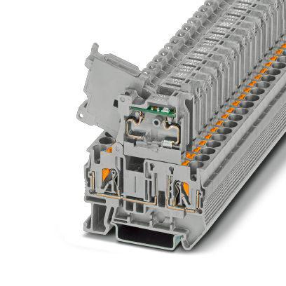 Клеммы для установки предохранителей PT 4-HESILED 24 (5X20) GY/GY | код 1058860 | PHOENIX CONTACT