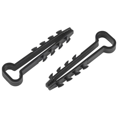 Дюбель-хомут для плоского кабеля 5-8 мм чёрный (100 штук) NO-224-554 | код Б0066280 | ЭРА Дюбель-хомут для плоского кабеля 5-8 мм чёрный (100 штук) NO-224-554 | код Б0066280 | ЭРА