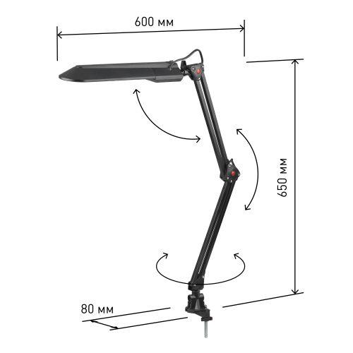 Светильник настольный с лампой PL на струбцине черный NL-201-G23-11W-BK | код C0041456 | ЭРА фото 2 Светильник настольный с лампой PL на струбцине черный NL-201-G23-11W-BK | код C0041456 | ЭРА фото 2