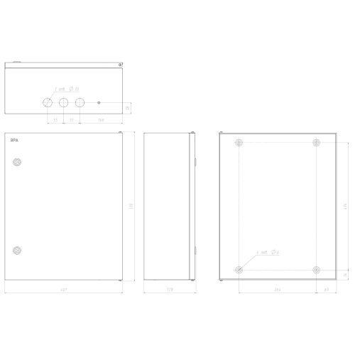 Корпус металлический SIMPLE ЩМПг-06 (500x400x175) IP54 У2 серый | код Б0047695 | ЭРА фото 3 Корпус металлический SIMPLE ЩМПг-06 (500x400x175) IP54 У2 серый | код Б0047695 | ЭРА фото 3