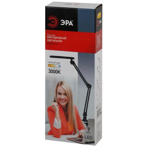 Светильник настольный светодиодный на струбцине черный NLED-441-7W-BK | код Б0008002 | ЭРА фото 3 Светильник настольный светодиодный на струбцине черный NLED-441-7W-BK | код Б0008002 | ЭРА фото 3