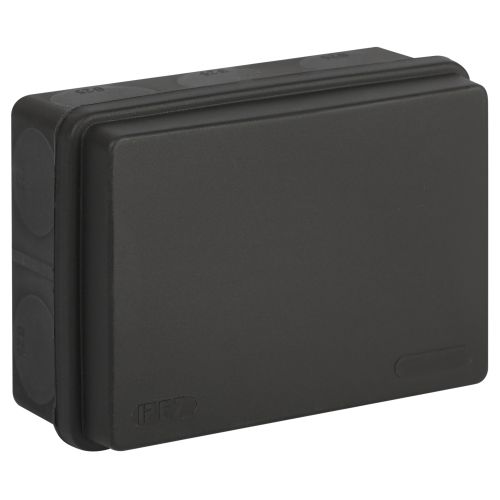 Распределительная коробка KOR-150-110-70-11g-2MP-B двухкомпонентная HF стойкая к УФ 150х110х70мм черная прямой монтаж IP67 | код Б0062841 | ЭРА Распределительная коробка KOR-150-110-70-11g-2MP-B двухкомпонентная HF стойкая к УФ 150х110х70мм черная прямой монтаж IP67 | код Б0062841 | ЭРА