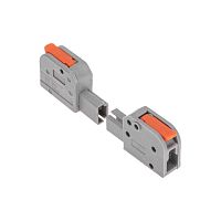 Клемма СМК 222-421R проходная разъемная 1 полюс серая 0,2-2,5/4мм2, 5 шт. | код 07-5261-5 | REXANT