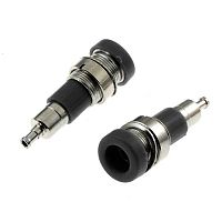 Гнездо RUICHI Z010 4 мм panel jack чёрный, на панель под пайку | код 106879 | Ruichi