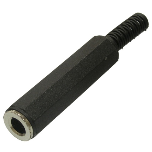 Разъём аудио SZC-0106/NP-312 stereo 6.35, чёрный | код 107578 | SZC