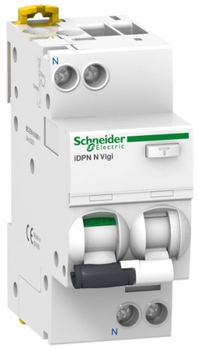 Выключатель автоматический дифференциальный iDPN N VIGI 1п+N 16А B 100мА тип A | код. A9D60616 | Schneider Electric 