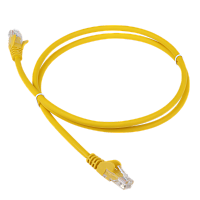 Патч-корд LANMASTER LSZH UTP кат.5e, 3.0 м, желтый | код LAN-PC45/U5E-3.0-YL | LANMASTER