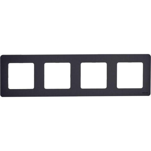 Рамка 4 поста INSPIRIA антрацит | код 673963 | Legrand Рамка 4 поста INSPIRIA антрацит | код 673963 | Legrand