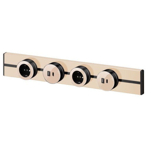 Розетка MultiTrack 13А 250В универс. круглая тип MTK13 песочн. SE MTK13002P фото 9